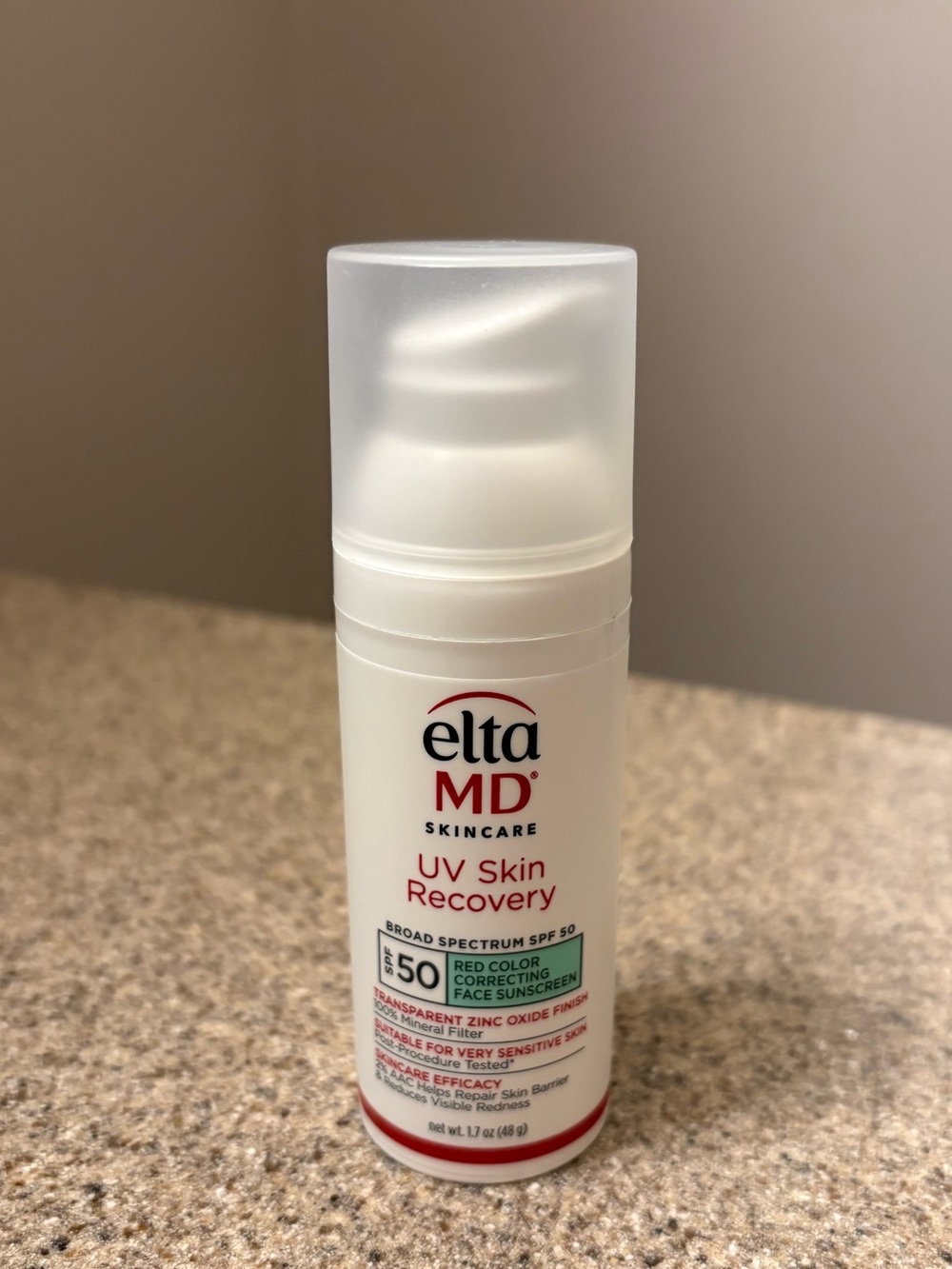 EltaMD UV Skin Recovery SPF 50 Sunscreen - Red Color Corrector Face Sunscreen